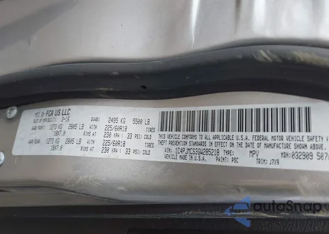 2016 Jeep Cherokee 75Th Anniversary z USA, uszkodzony, nr VIN 1C4PJMCS3GW285218